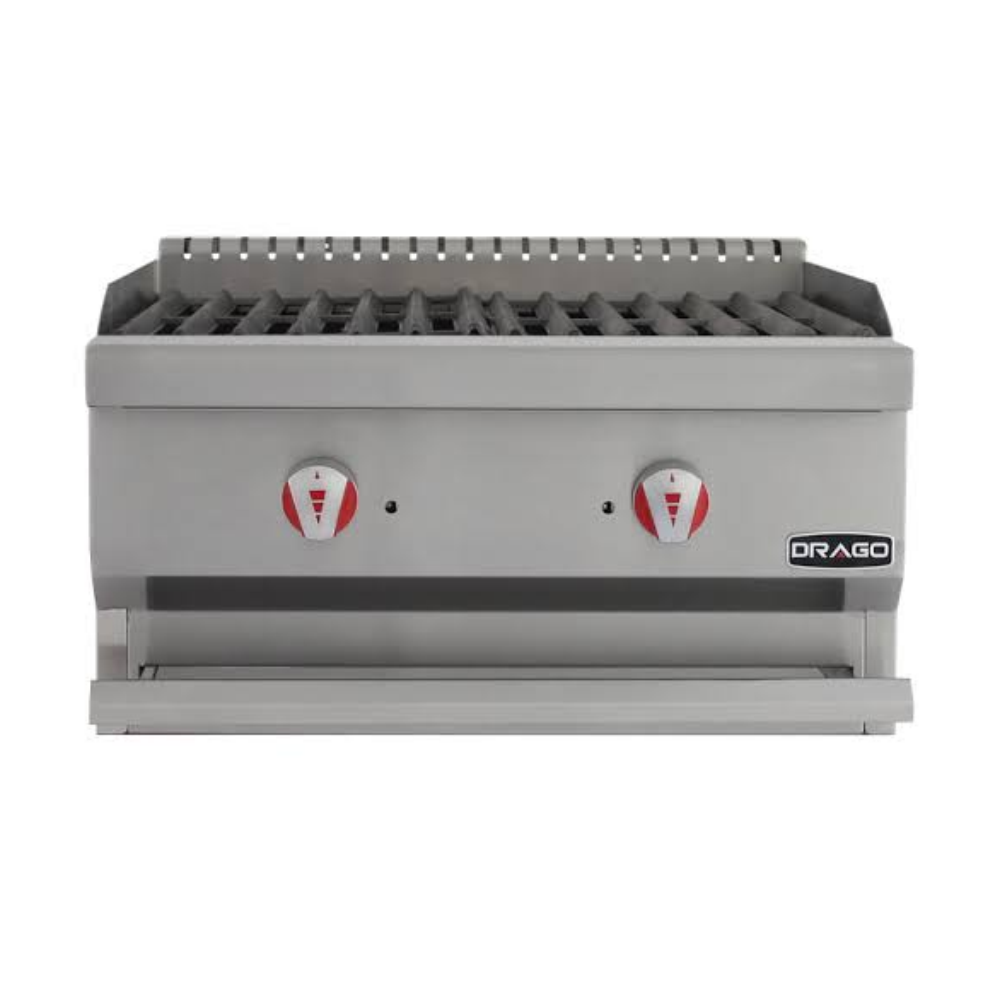 Asador Radiante a Gas con 2 Quemadores AG-2V-R DRAGO