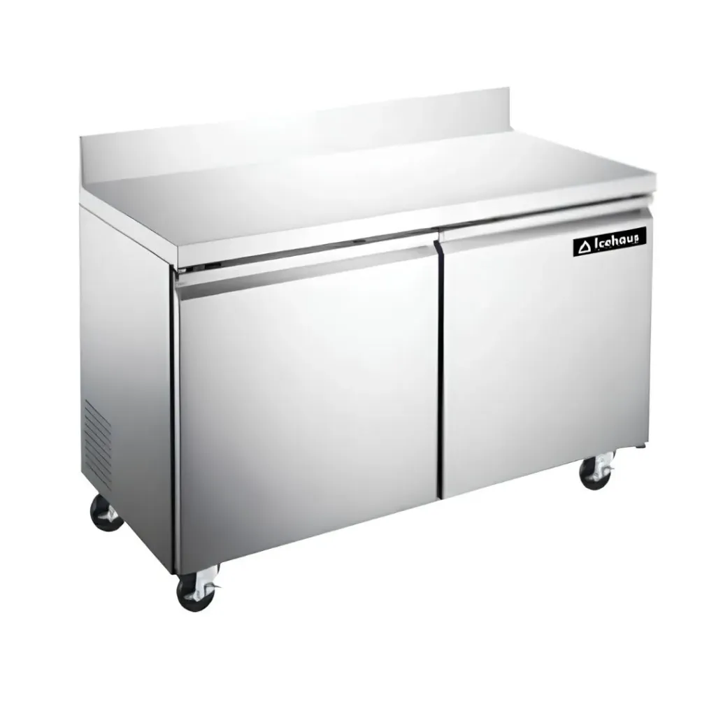 [103046] Mesa de Trabajo Refrigerada 2 Puertas Sólidas MTR-2P-SS-01 ICEHAUS
