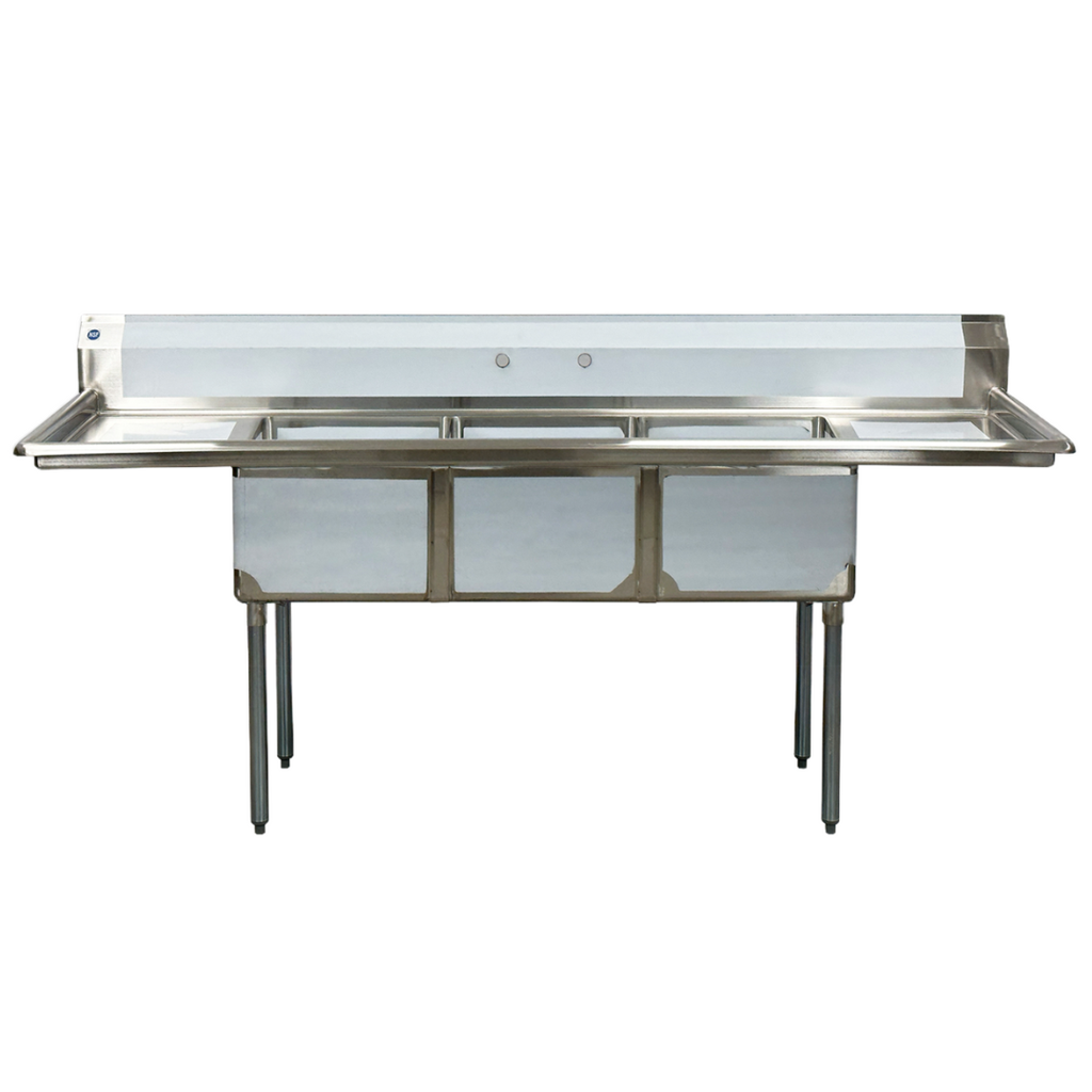 [103132] Fregadero de 3 Tarjas con Escurrideros Laterales F3T-1 KING
