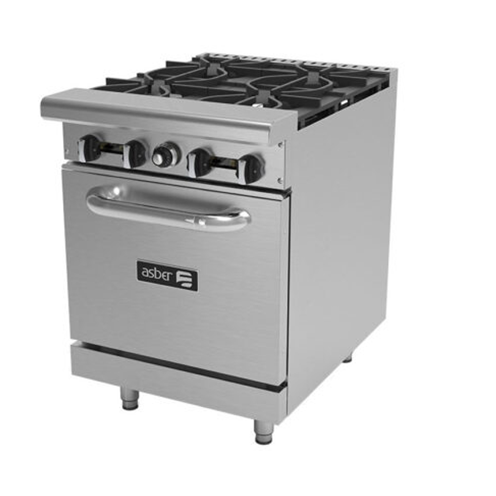 [100000] Estufa Industrial 4 Quemadores y Horno AER-4-24 ASBER