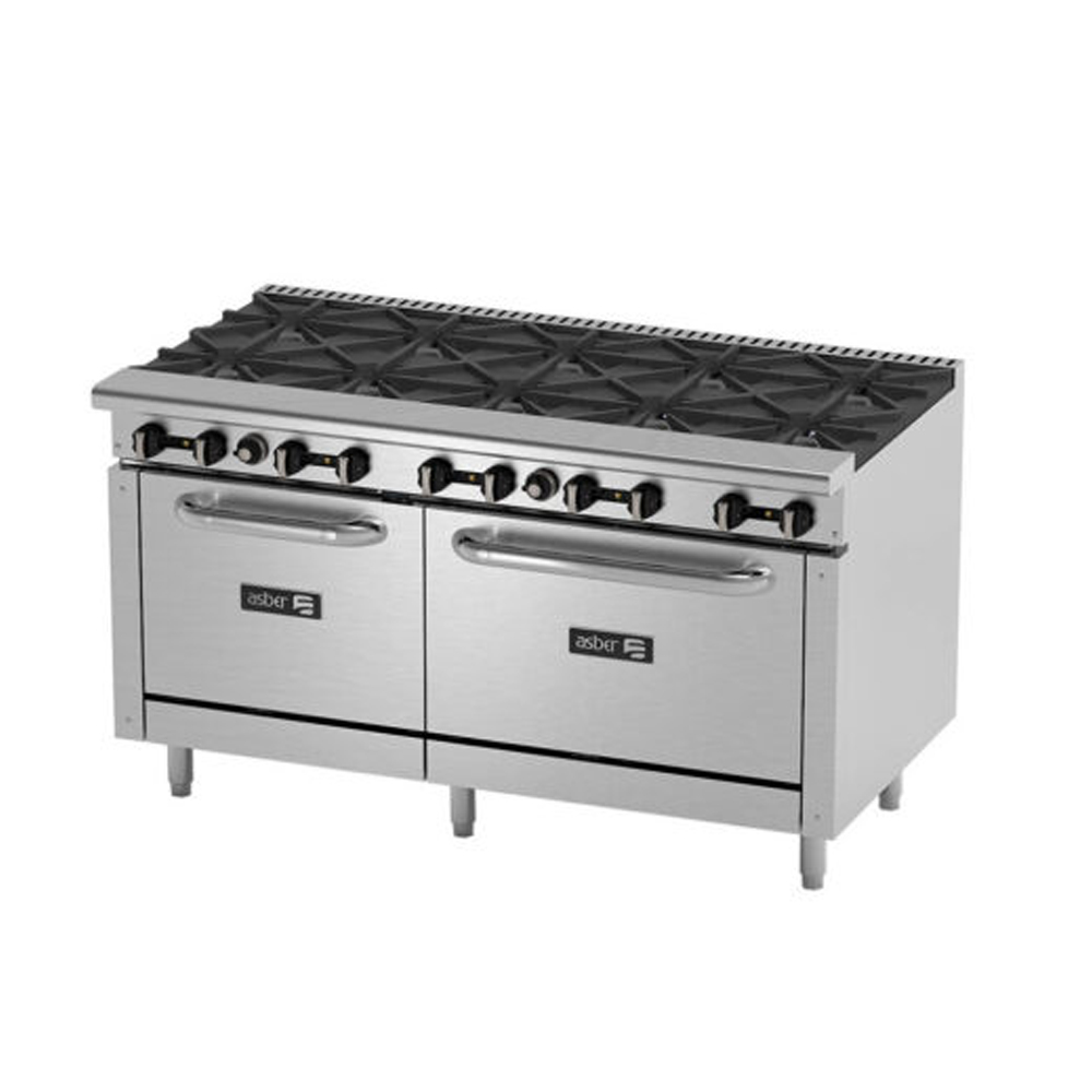 [100002] Estufa Industrial 10 Quemadores y 2 Hornos AER-2-B10-60 ASBER