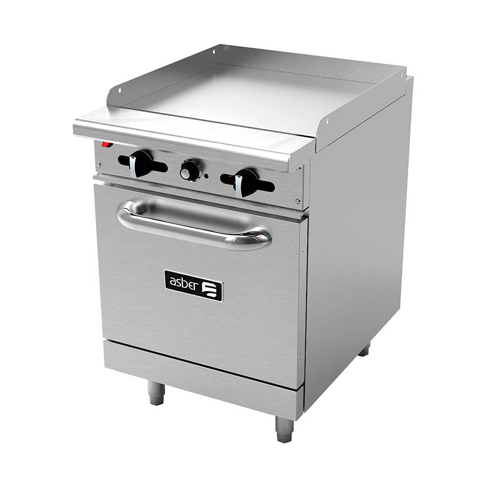 Plancha Industrial 3 Quemadores y Horno AER-G36-36-H ASBER
