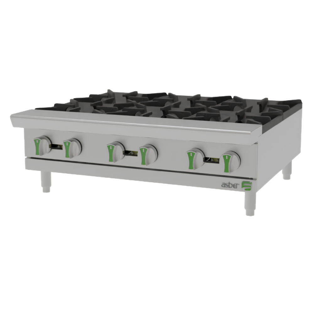Parrilla Industrial 6 Quemadores AEHP-6-36 ASBER
