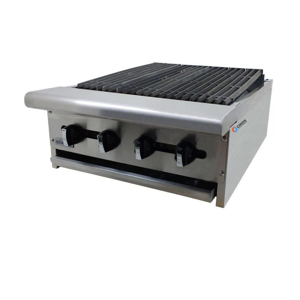 [100021] Asador Industrial a Gas Radiante 24" 2 Quemadores AERB-24 ASBER