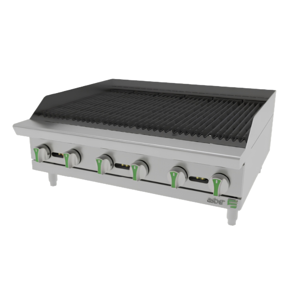 [100022] Asador Industrial a Gas Radiante 36" 3 Quemadores AERB-36 ASBER