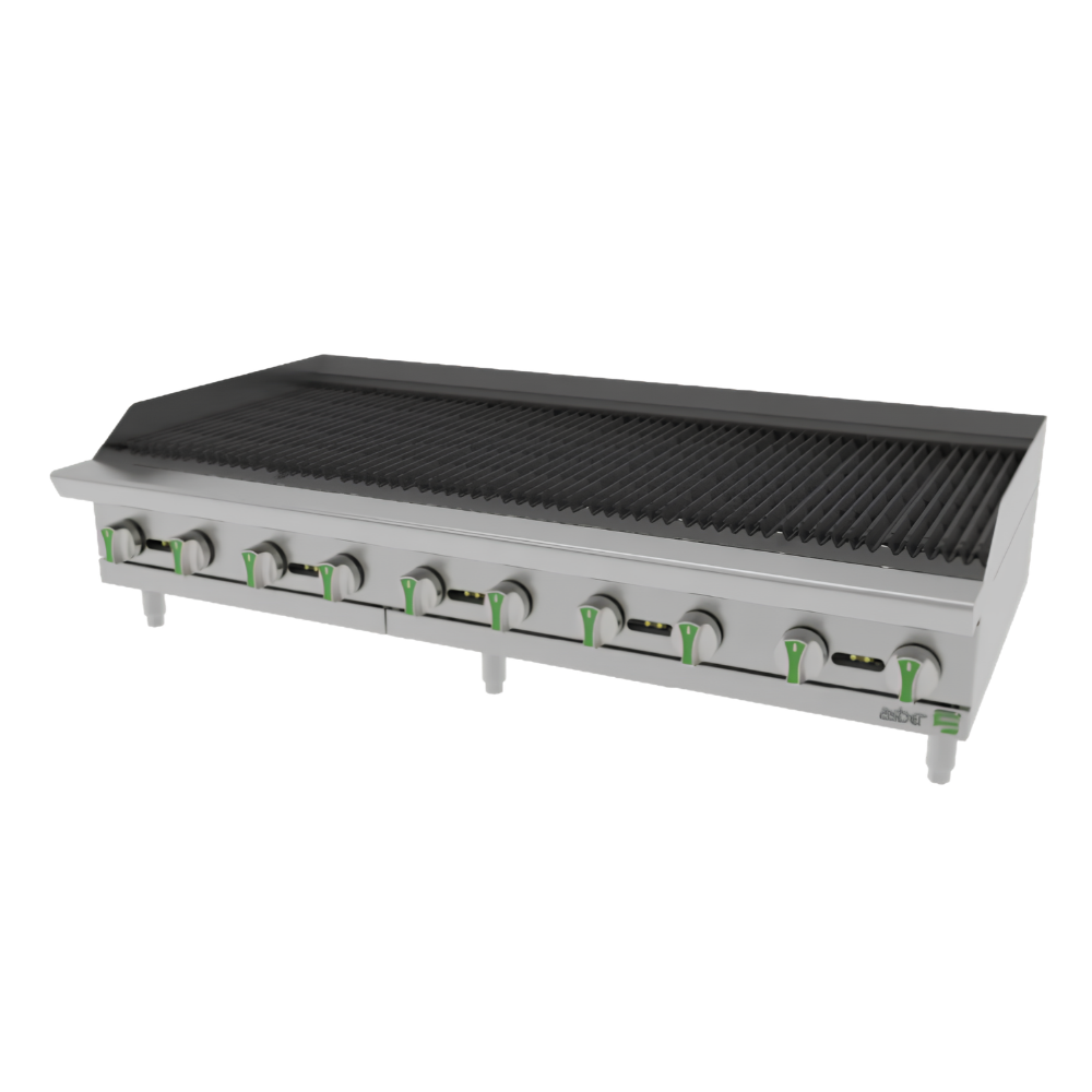 Asador Industrial a Gas Radiante 60" 10 Quemadores AERB-60 ASBER
