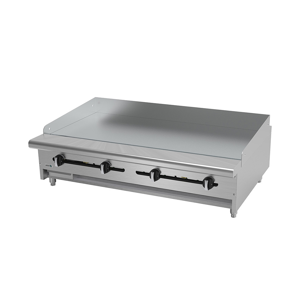 [100034] Plancha Industrial 48" 4 Quemadores con Placa de 1.9 cm AEMG-48-H ASBER