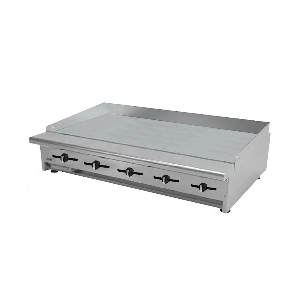 Plancha Industrial 60" 5 Quemadores con Placa de 1.9 cm AEMG-60-H ASBER