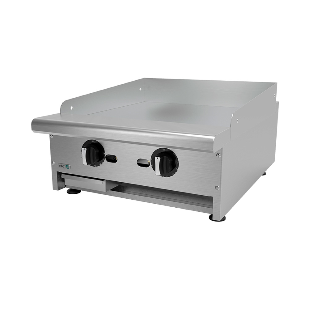 [100037] Plancha Lisa Termostatica a Gas con Placa de 3/4" AETG-24-H ASBER