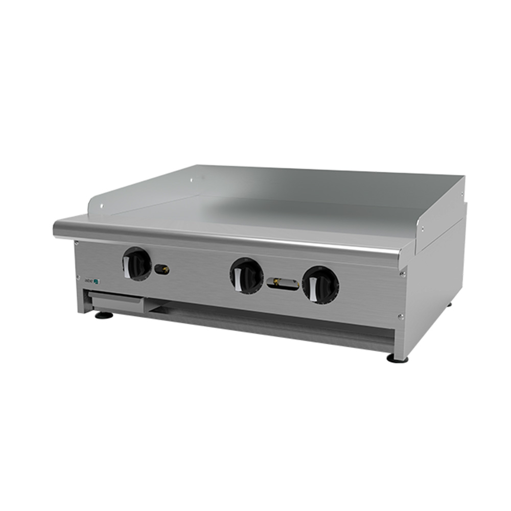 [100038] Plancha Lisa Termostatica a Gas con Placa de 3/4" AETG-36-H ASBER