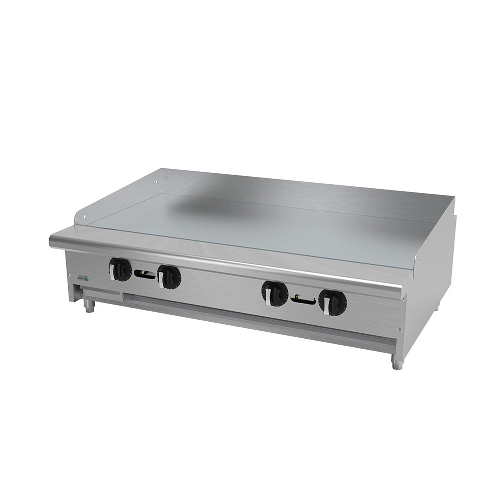 [100039] Plancha Lisa Termostatica a Gas con Placa de 3/4" AETG-48-H ASBER