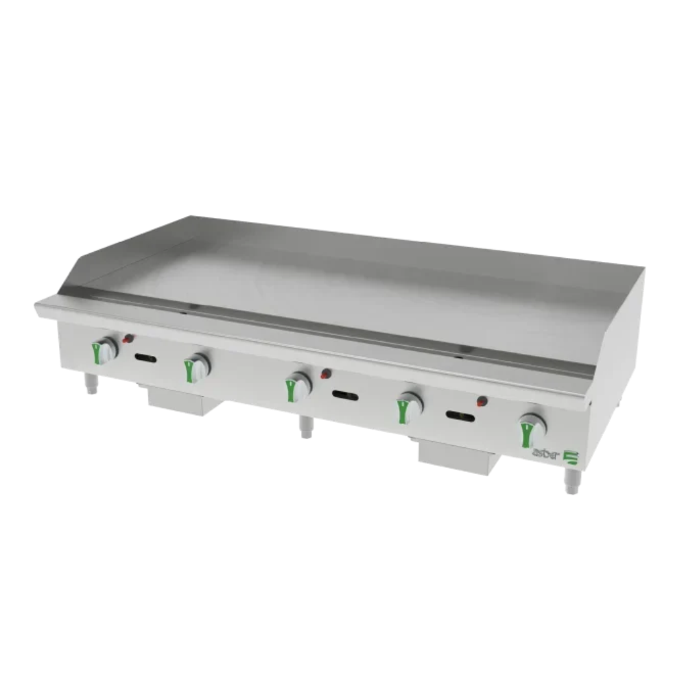 [100040] Plancha Lisa Termostatica a Gas con Placa de 3/4" AETG-60-H ASBER