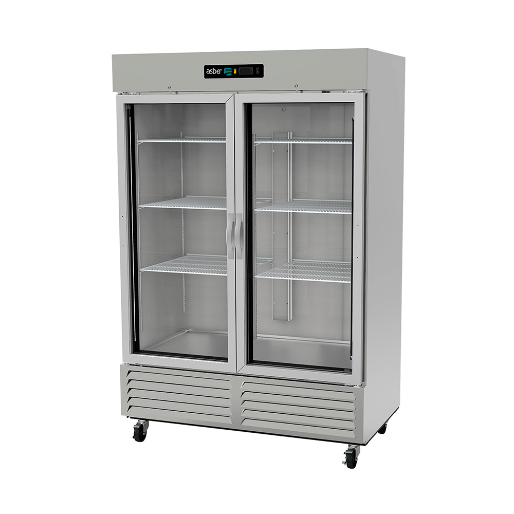 [100092] Refrigerador Industrial 2 Puertas de Cristal 49 Pies ARR-49-G-H ASBER