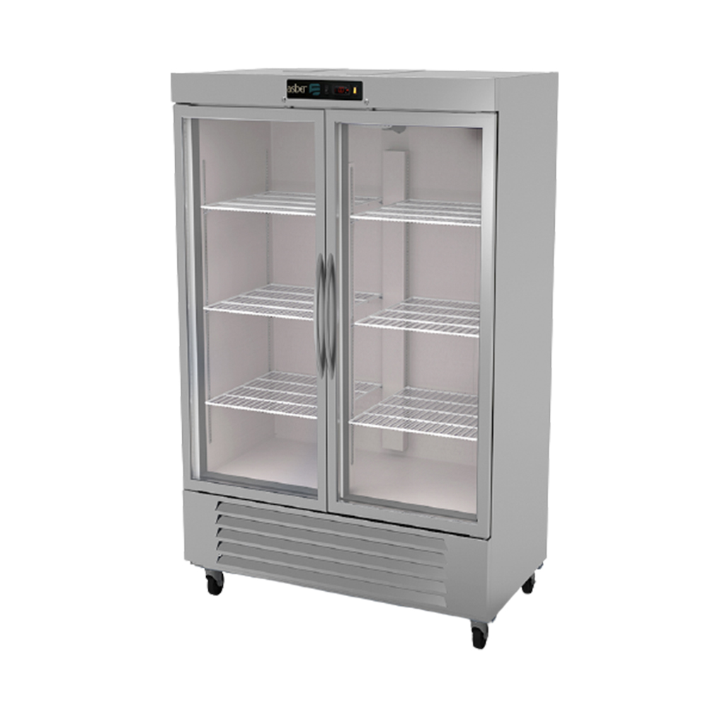 [100100] Congelador Industrial 2 Puertas de Cristal 37 Pies ARF-37-G ASBER