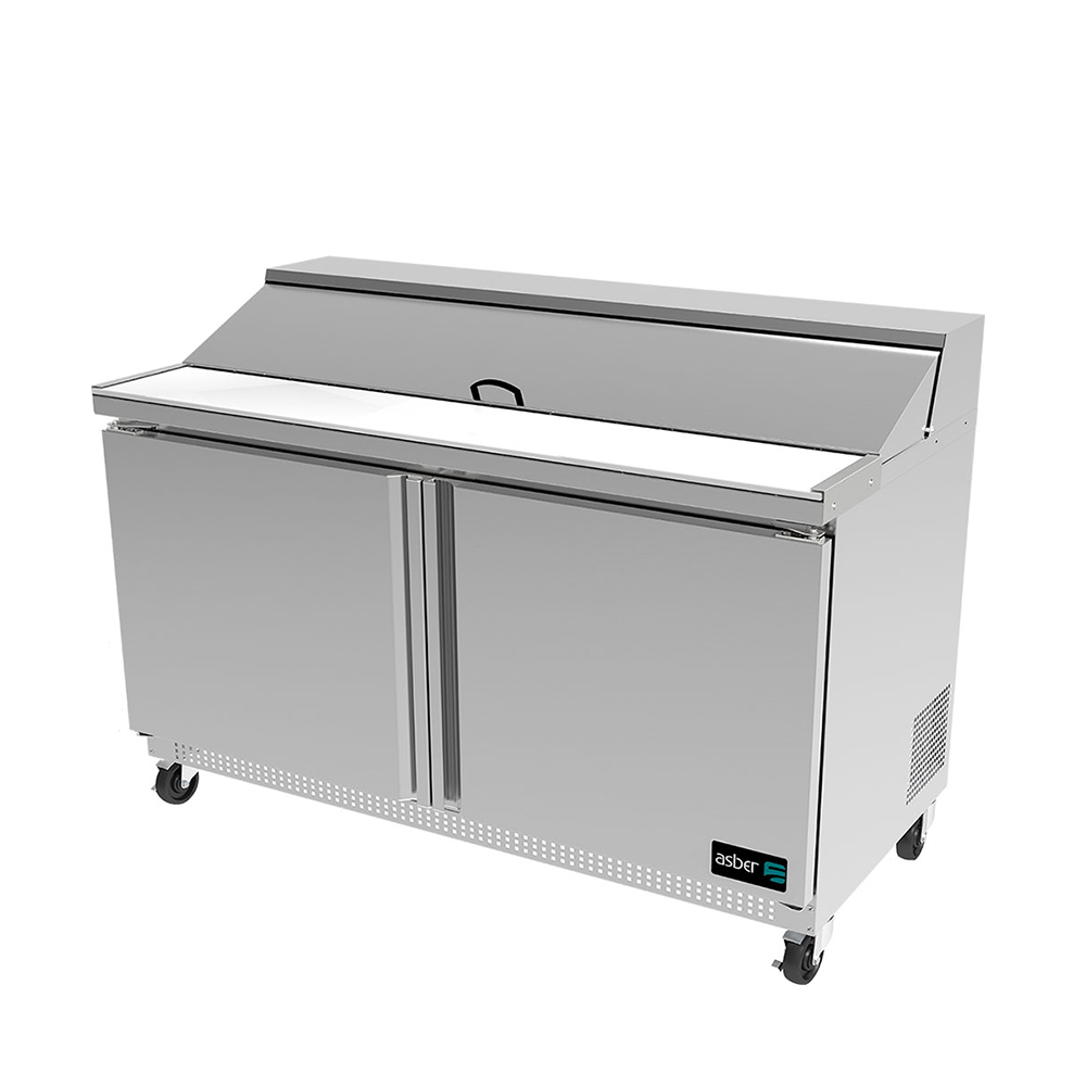 [100114] Mesa Refrigerada de Preparacion de Sandwiches y Ensaladas 2 Puertas 152 cm APTS-60-16 ASBER