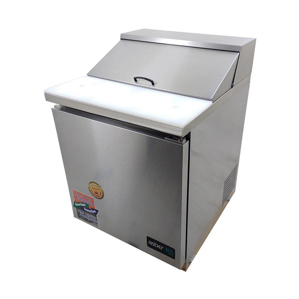 [100116] Mesa Refrigerada Megatop de Preparacion de Sandwiches y Ensaladas 1 Puerta 68.5 cm APTM-27-12 ASBER
