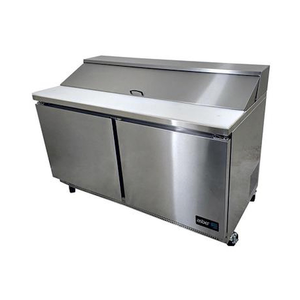 [100118] Mesa Refrigerada Megatop de Preparacion de Sandwiches y Ensaladas 2 Puertas 153 cm APTM-60-24 ASBER