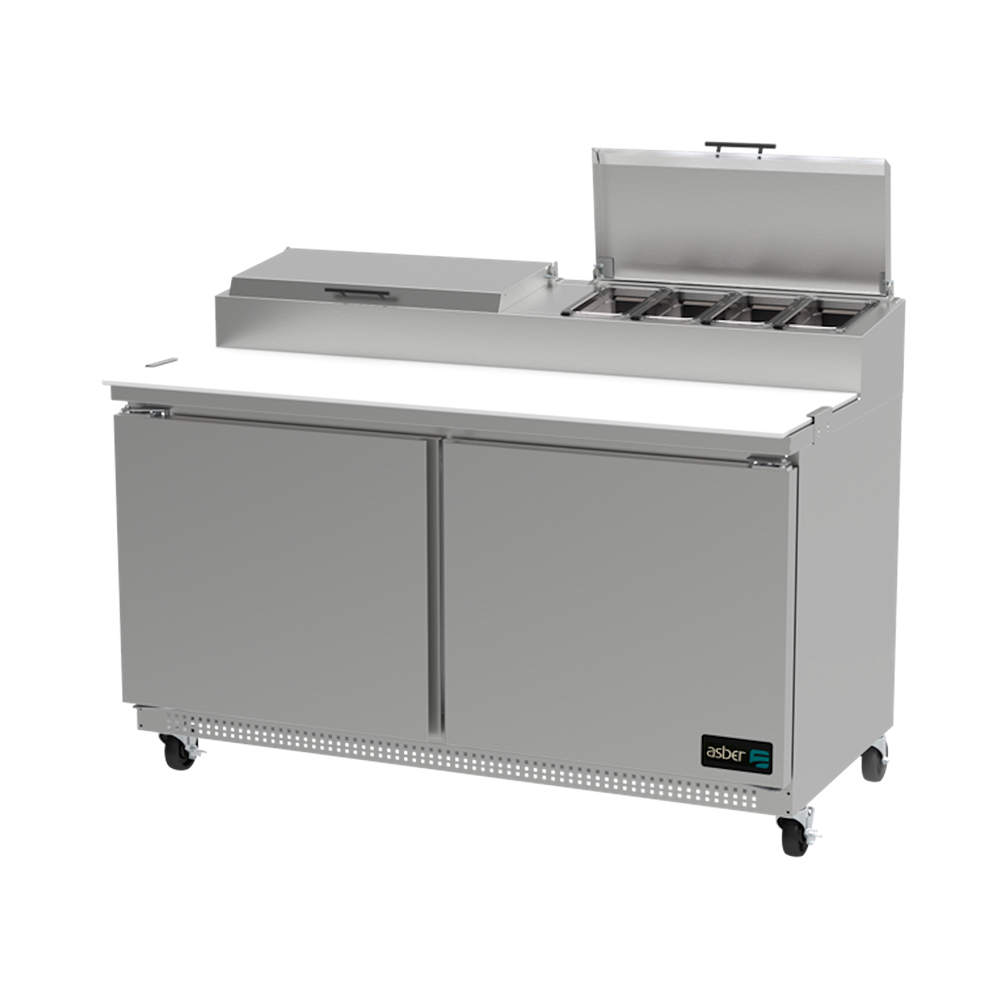 [100124] Mesa Refrigerada de Preparacion de Pizzas 2 Puerta 150 cm APTP-60 ASBER