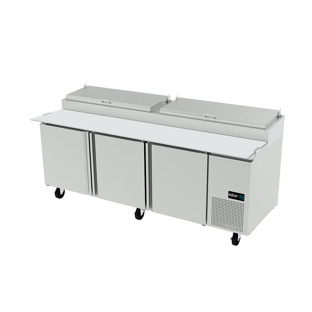 [100125] Mesa Refrigerada de Preparacion de Pizzas 3 Puerta 180 cm APTP-72 ASBER