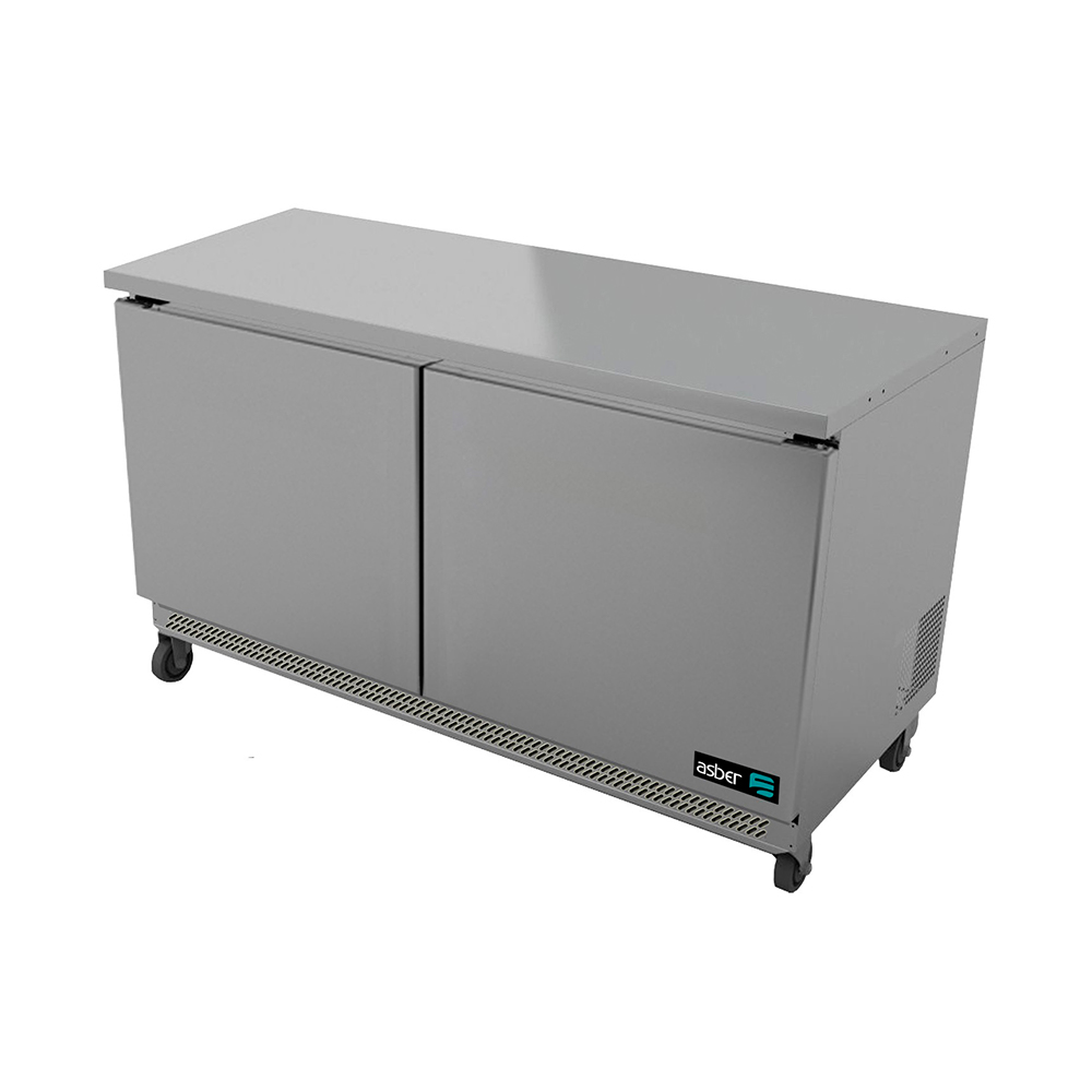 [100132] Mesa Congelador Bajo Mostrador 2 Puertas 152 cm AUTF-60 ASBER