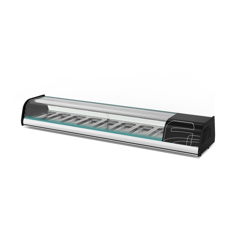 Vitrina Refrigerada Sobre Mostrador Sushi 175 cm ASBERt ACTC-69-SL-HC ASBER