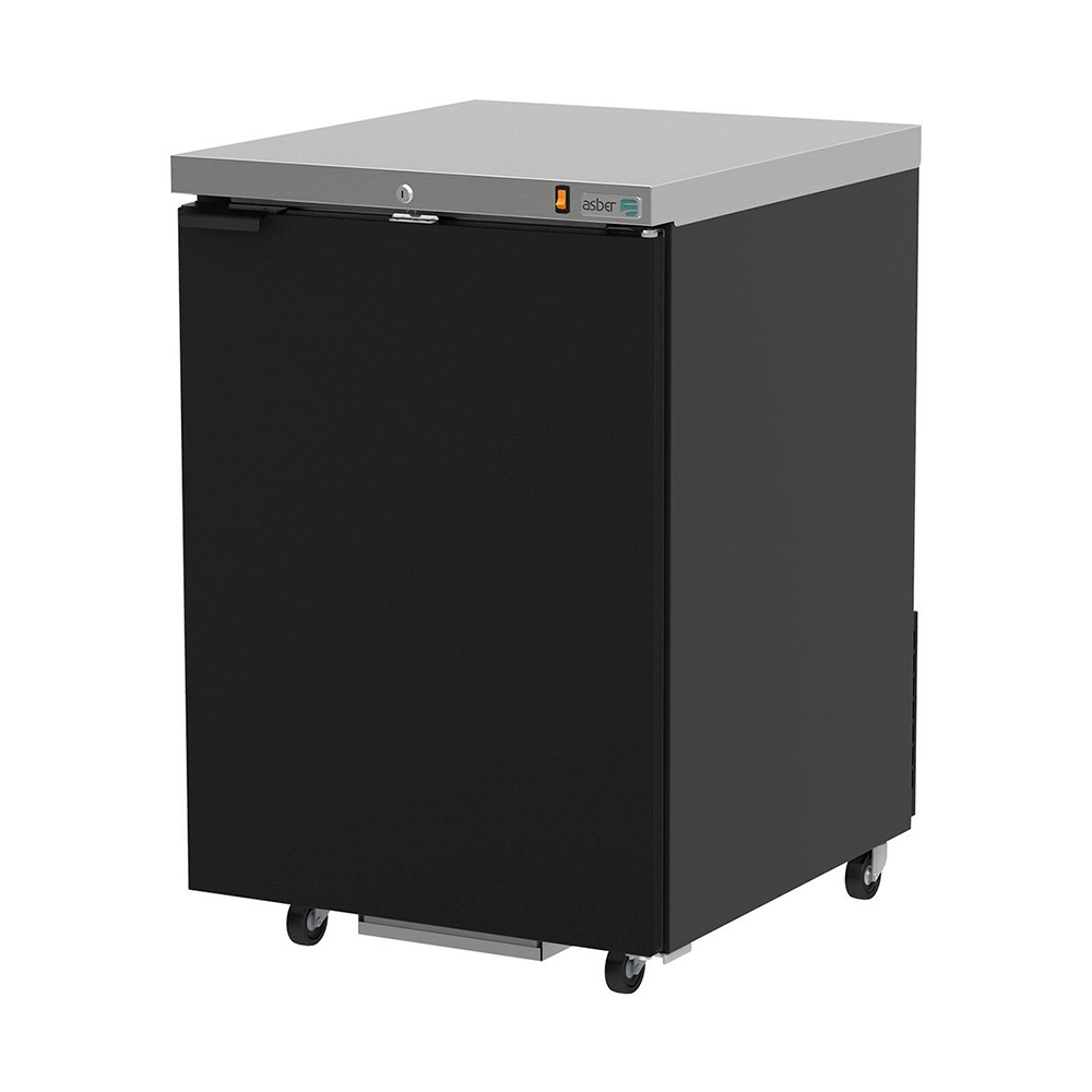 [100158] Refrigerador Contra Barra Vinil Negro 1 Puerta 62 cm ABBC-23-HC ASBER