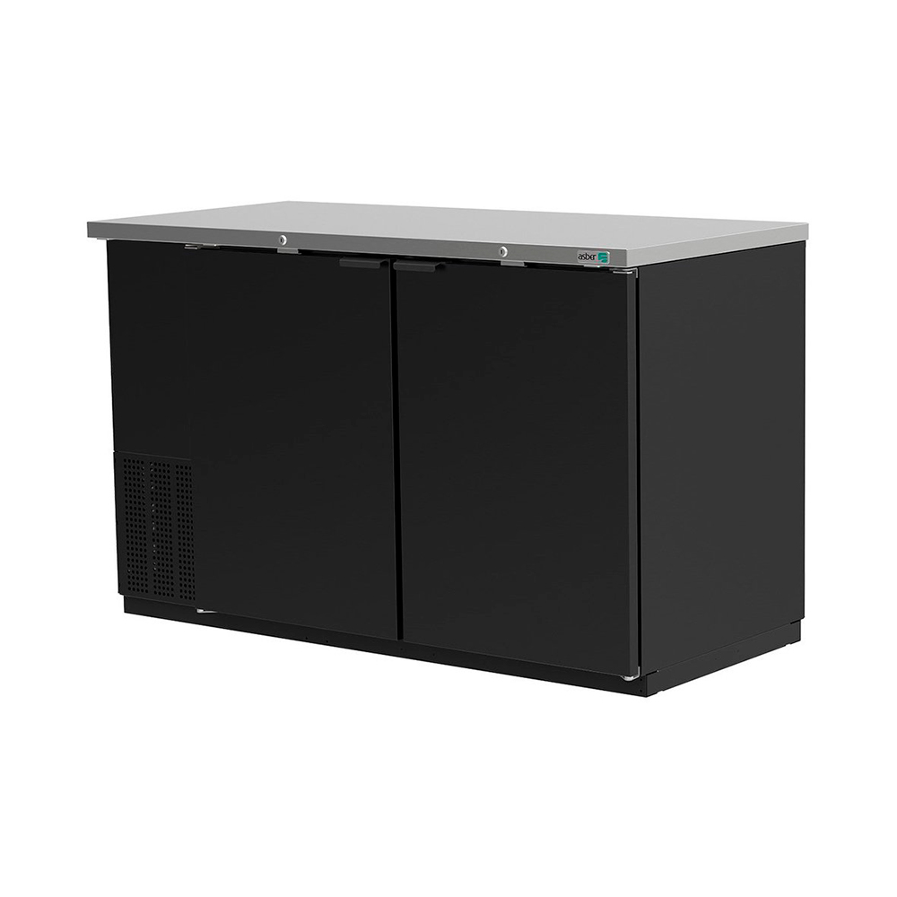[100159] Refrigerador Contra Barra Vinil Negro 2 Puertas 151 cm ABBC-58-HG ASBER