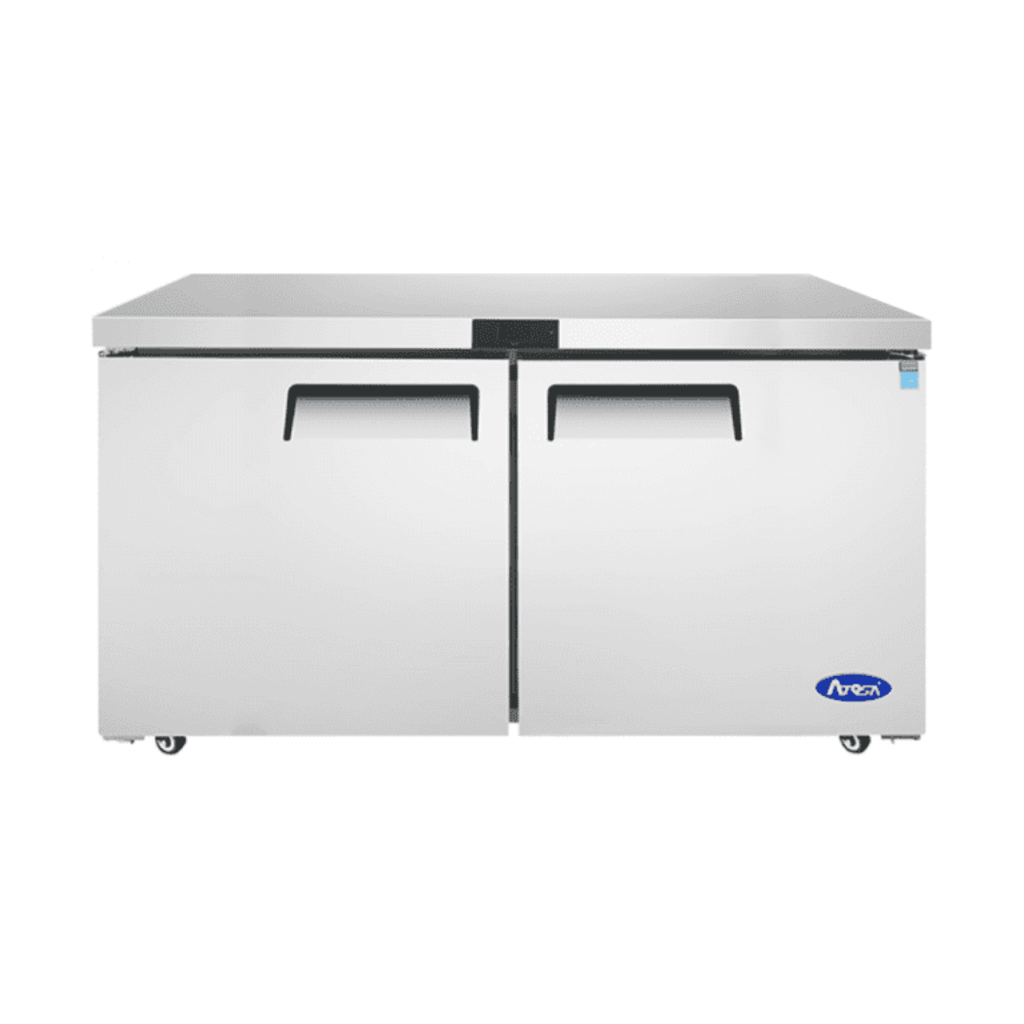 Mesa cong bajo barra, 2 pt sólidas: 1.5 m MGF8407GR  ATOSA