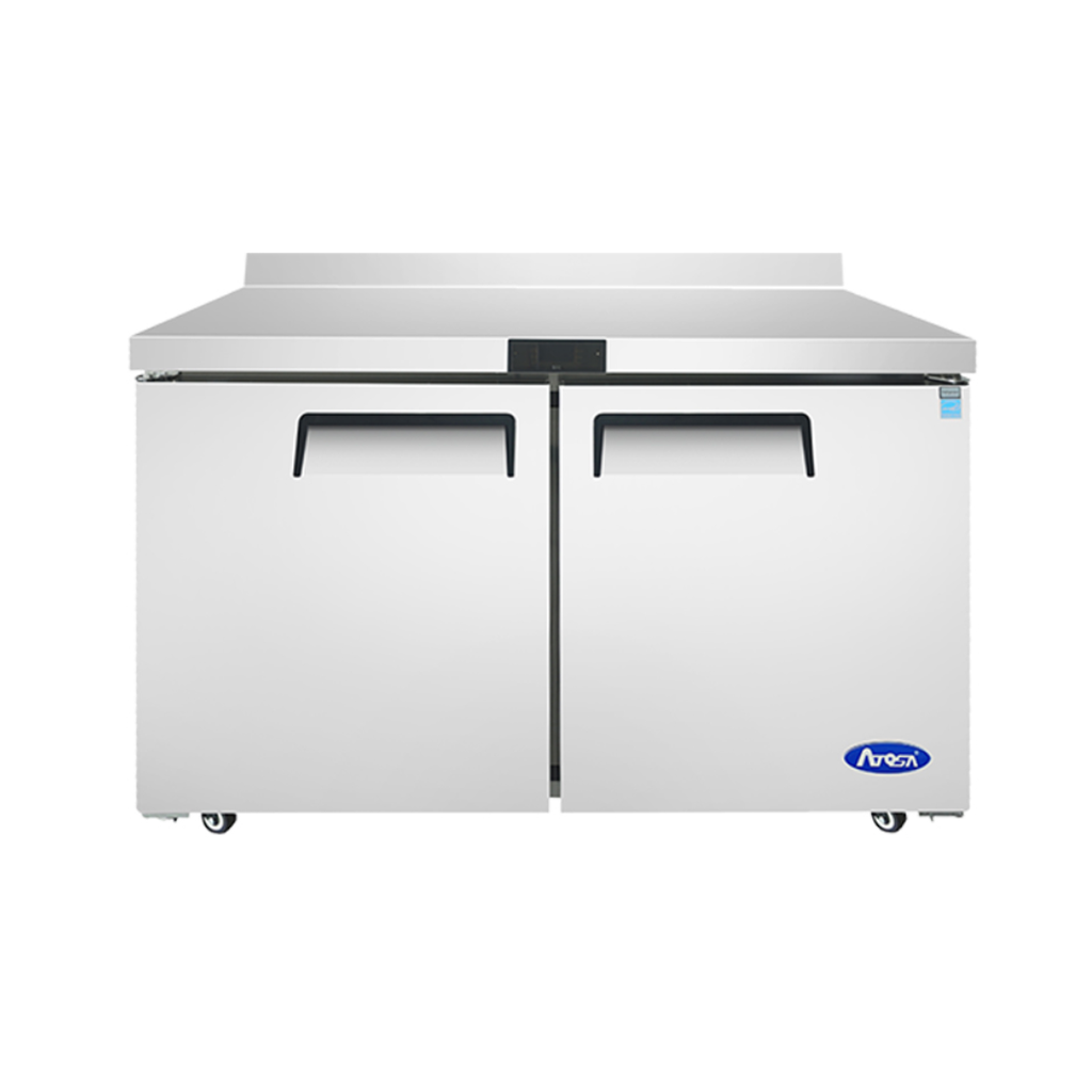 [102242] Mesa trabajo base refrig, 2 pt sólidas: 1.2 m MGF8409GR ATOSA