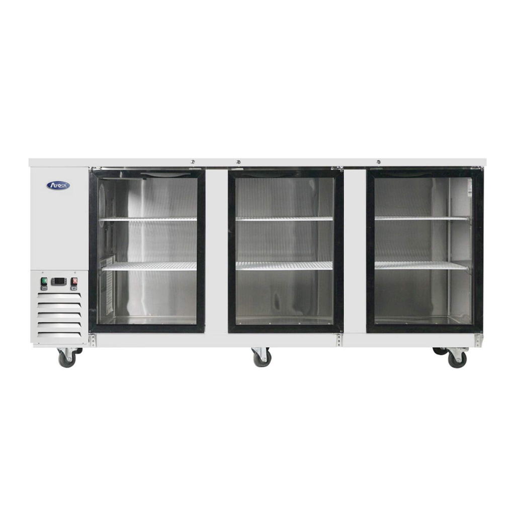Mesa ref contra barra, 3 pt cristal: 2.2 m MBB90G-GR ATOSA