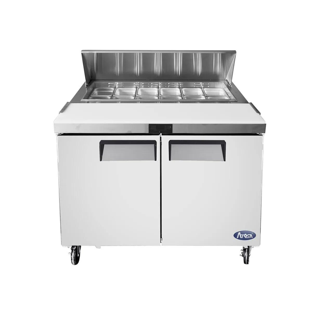 [102263] Mesa prep sandwiches, 2 puertas sol: 1.5 m MSF8303GR ATOSA