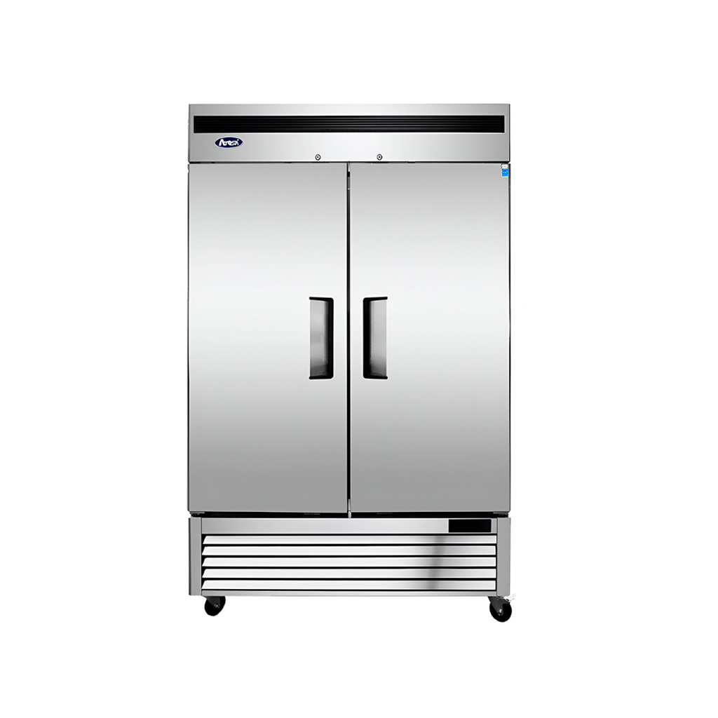 [102309] Refrigerador Acero 2 Puertas Sólidas MBF8507GR ATOSA