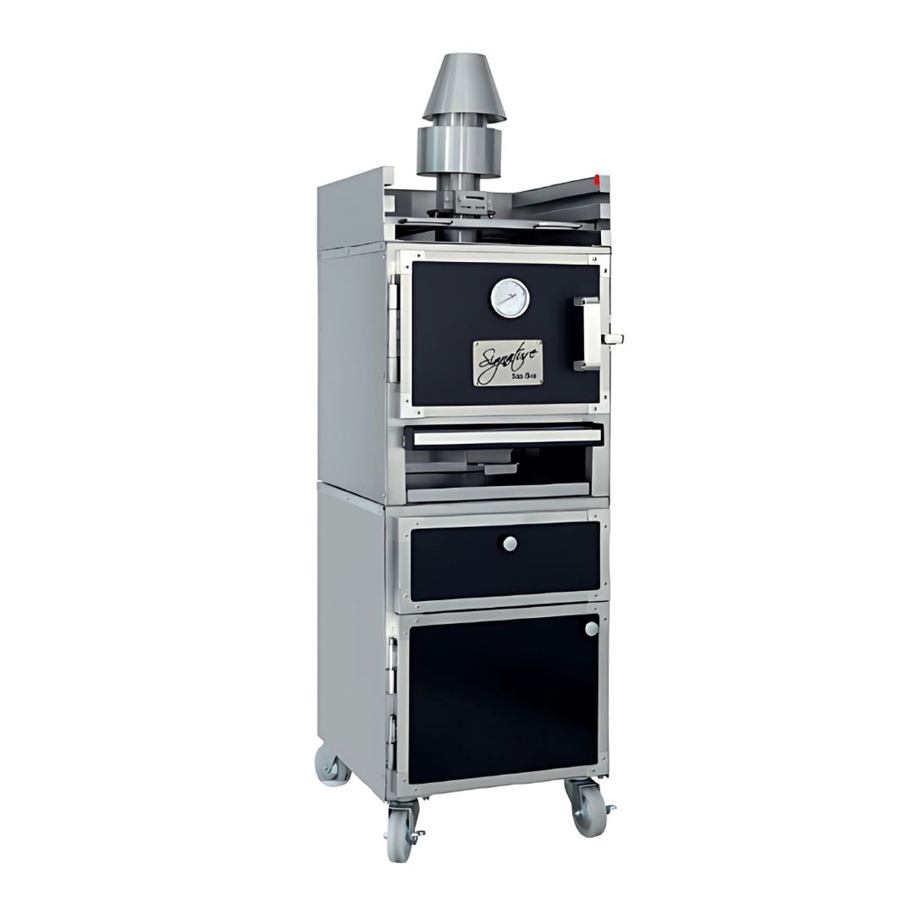 [107491] Horno de Brasa Acero Inoxidable con Gabinete HBSPG SAN-SON