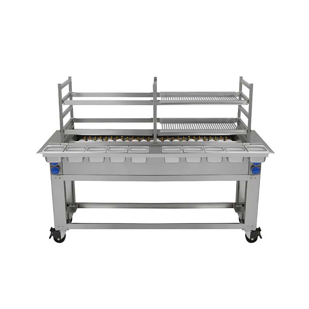 [107493] Parrilla Abierta Acero Inoxidable 170 CM ROBATA SAN-SON