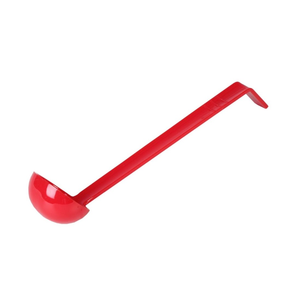 Cucharon Rojo de Policarbonato de 1 Oz para Aderezo MCCPOL01R BONNE