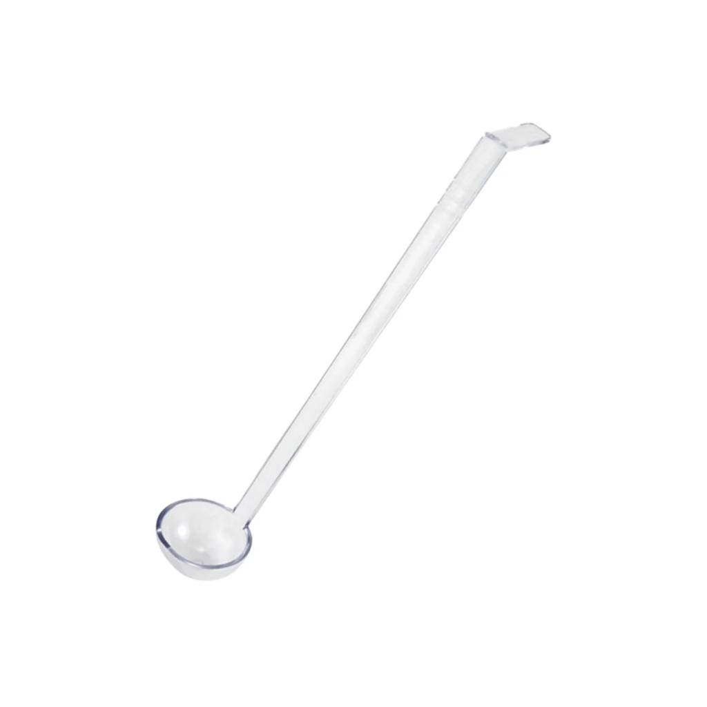 Cucharon Transparente de Policarbonato de 1 Oz para Aderezo MCCPOL01T BONNE
