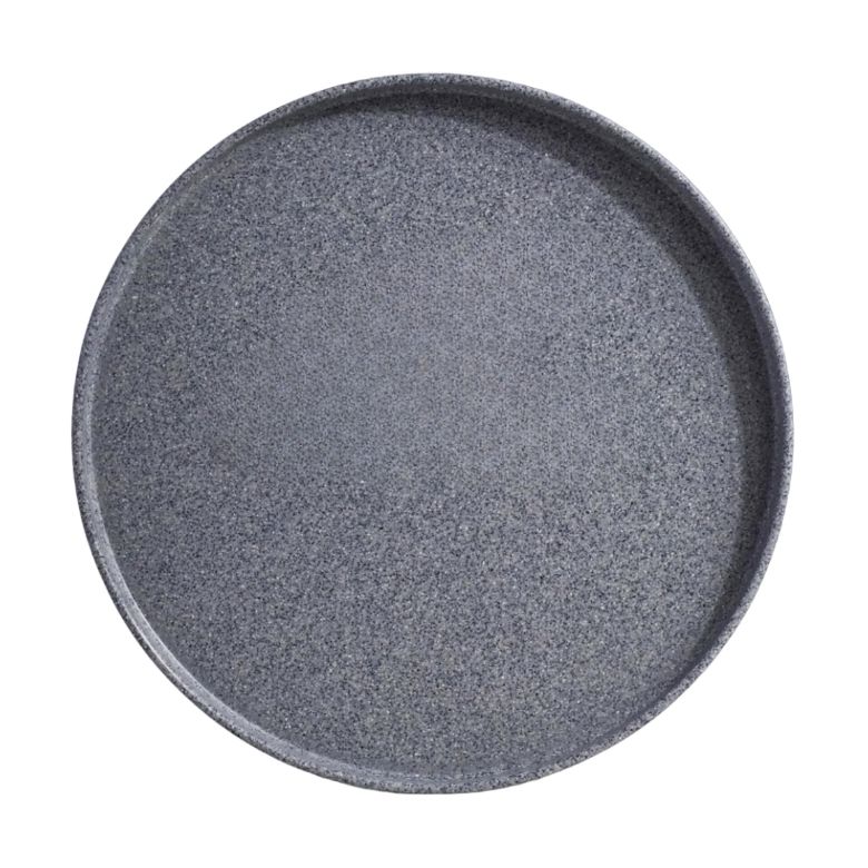 Plato Melamina de Lujo Gris 20cm MCPLMRL20G BONNE