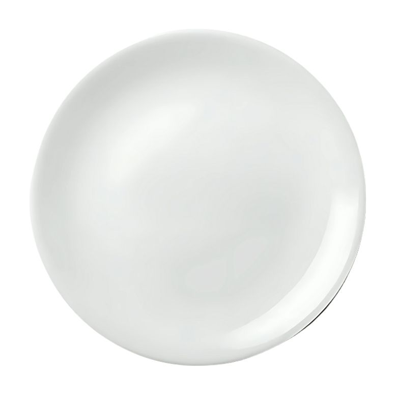 Plato de Melamina Liso Premium Blanco 26.4 x 2.5 cm MCPLMRP26 BONNE
