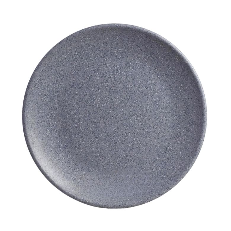 Plato de Melamina De Lujo Liso Gris 27cm MCPLMTRL27G BONNE