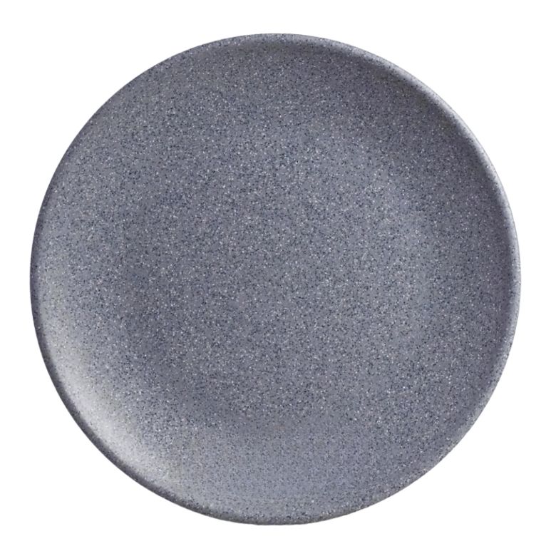 Plato de Melamina De Lujo Liso Gris 30cm MCPLMTRL30G BONNE