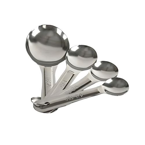 Juego de 4 Cucharas Medidoras Ligeras Acero Inox MCTAZAI02 BONNE