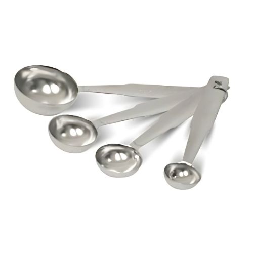 Juego de 4 Cucharas Medidoras Pesadas Acero Inox MCTAZAI03 BONNE
