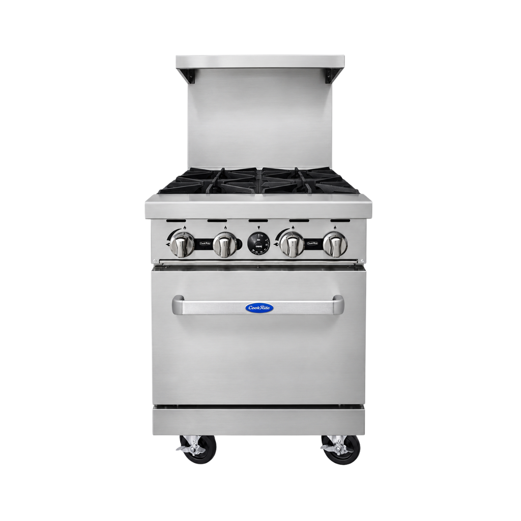 Estufa de Gas de 24″ con 4 Quemadores Abiertos AGR-4B COOK RITE
