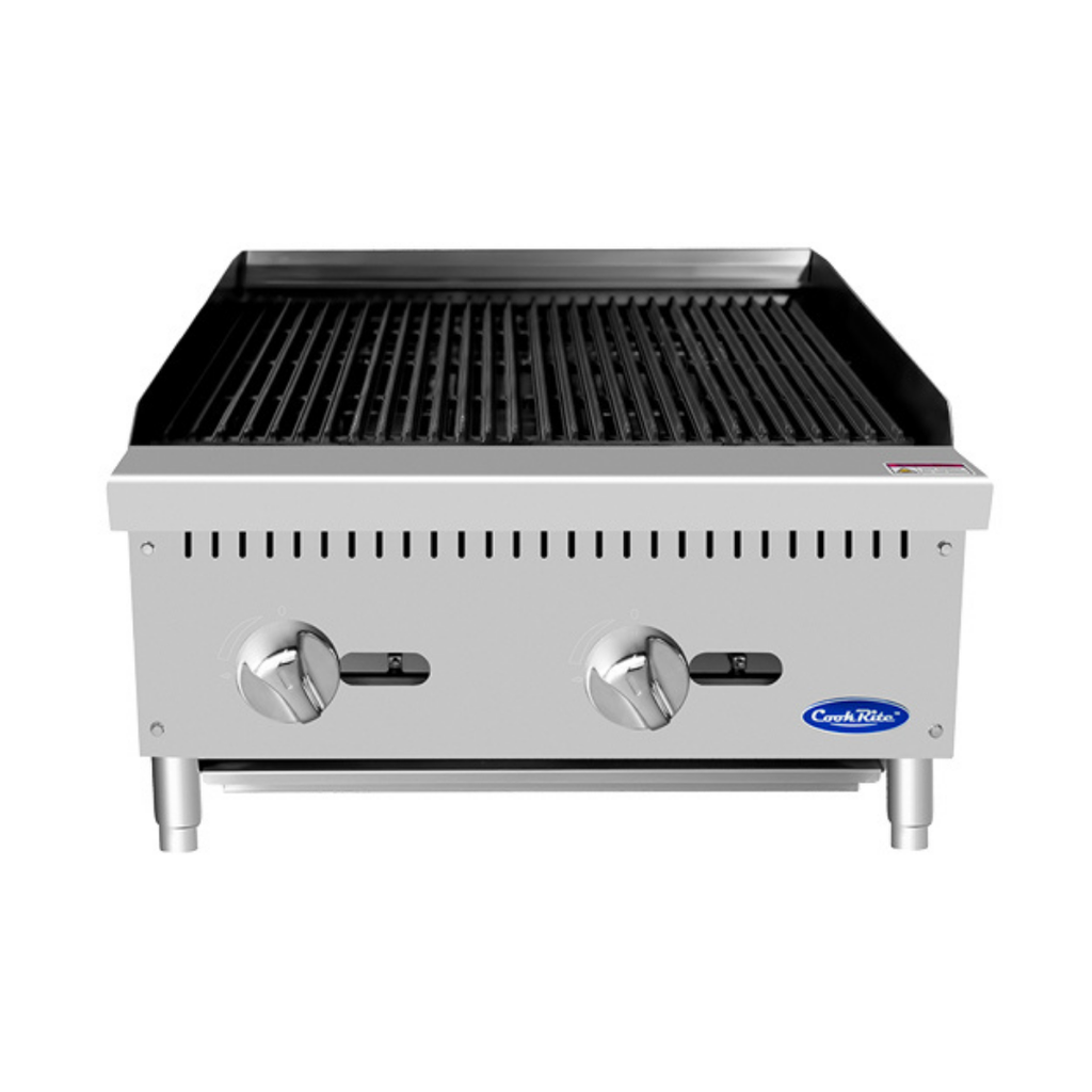 [102500] Asador gas, piedra 2 secciones: 0.6 m ATCB-24 COOK RITE