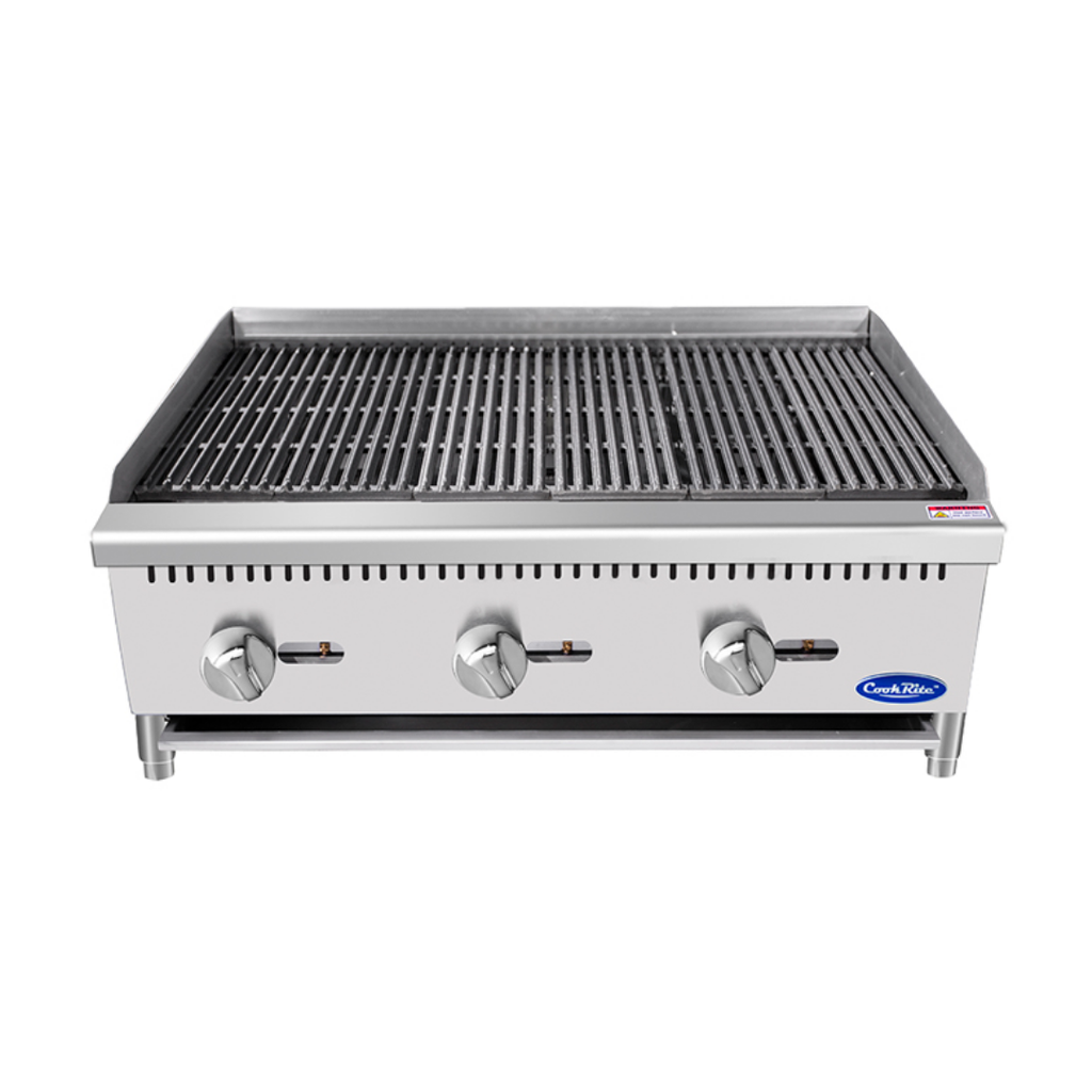 [102501] Asador gas, piedra 3 secciones: 0.9 m ATCB-36 COOK RITE