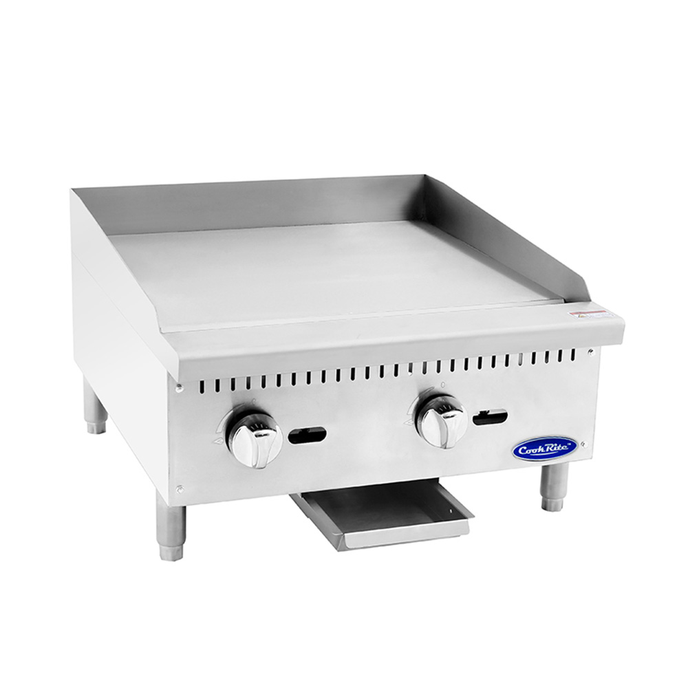 [102540] Plancha gas de 2 secciones: 0.6 m ATMG-24 COOK RITE