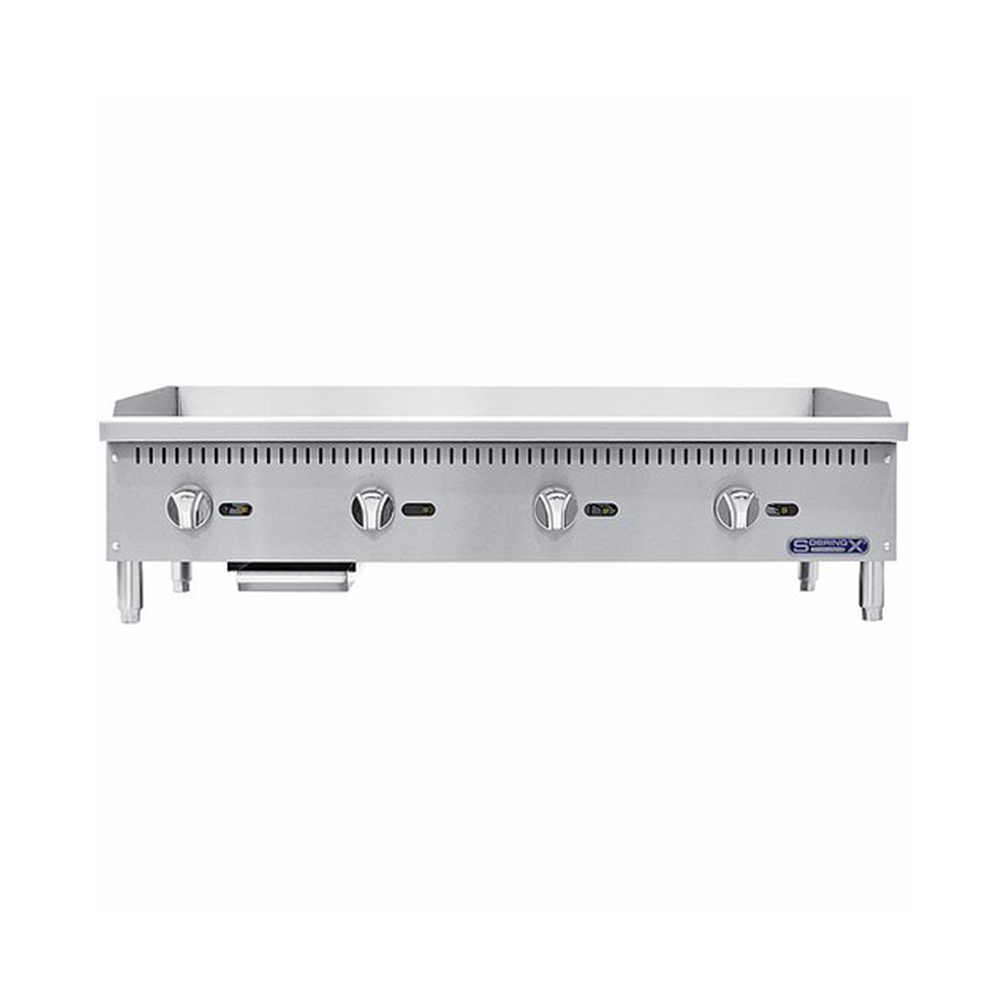 [102542] Plancha gas de 4 secciones: 1.2 m ATMG-48 COOK RITE