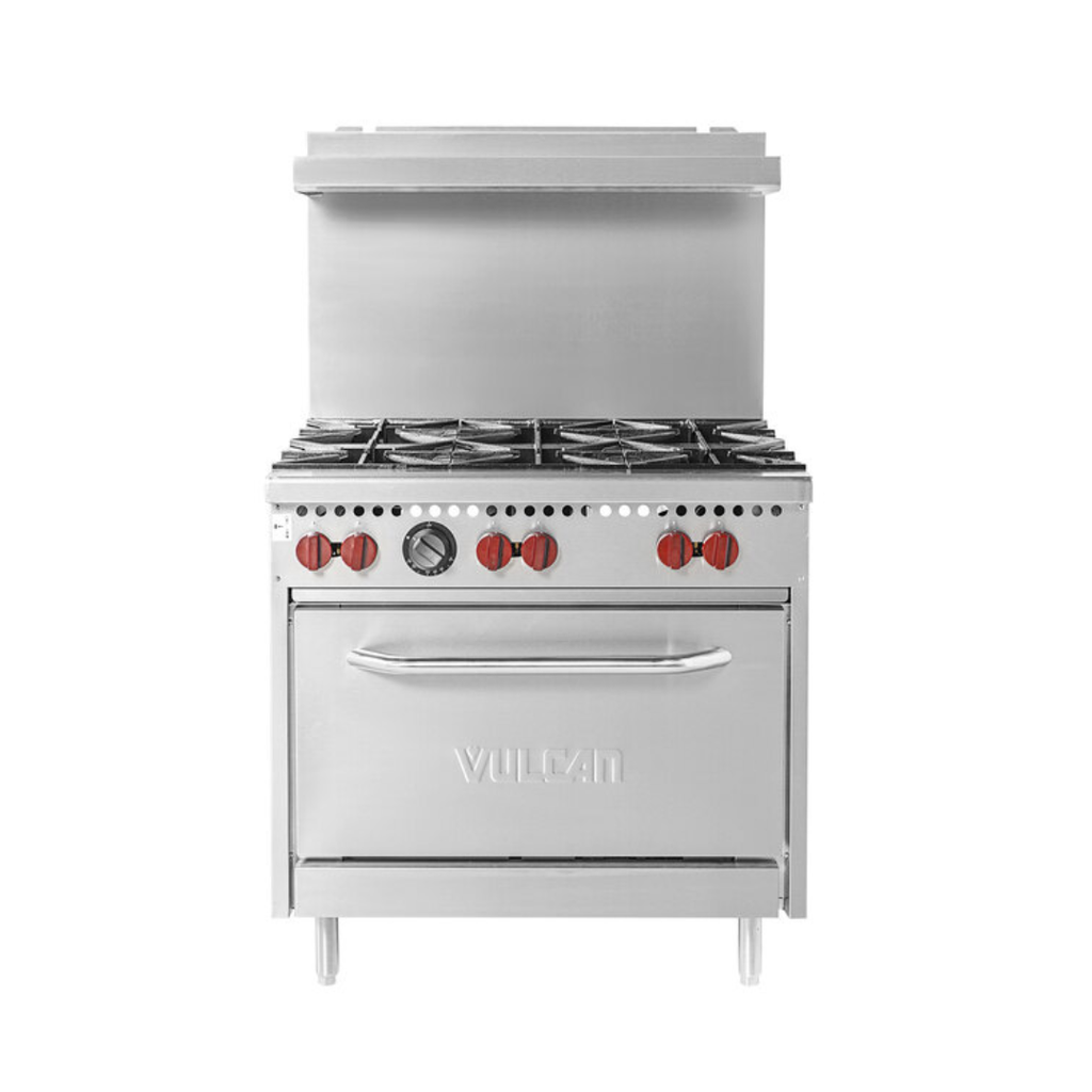 [105919] Estufa industrial 6 quemadores con horno SX36-6BP VULCAN