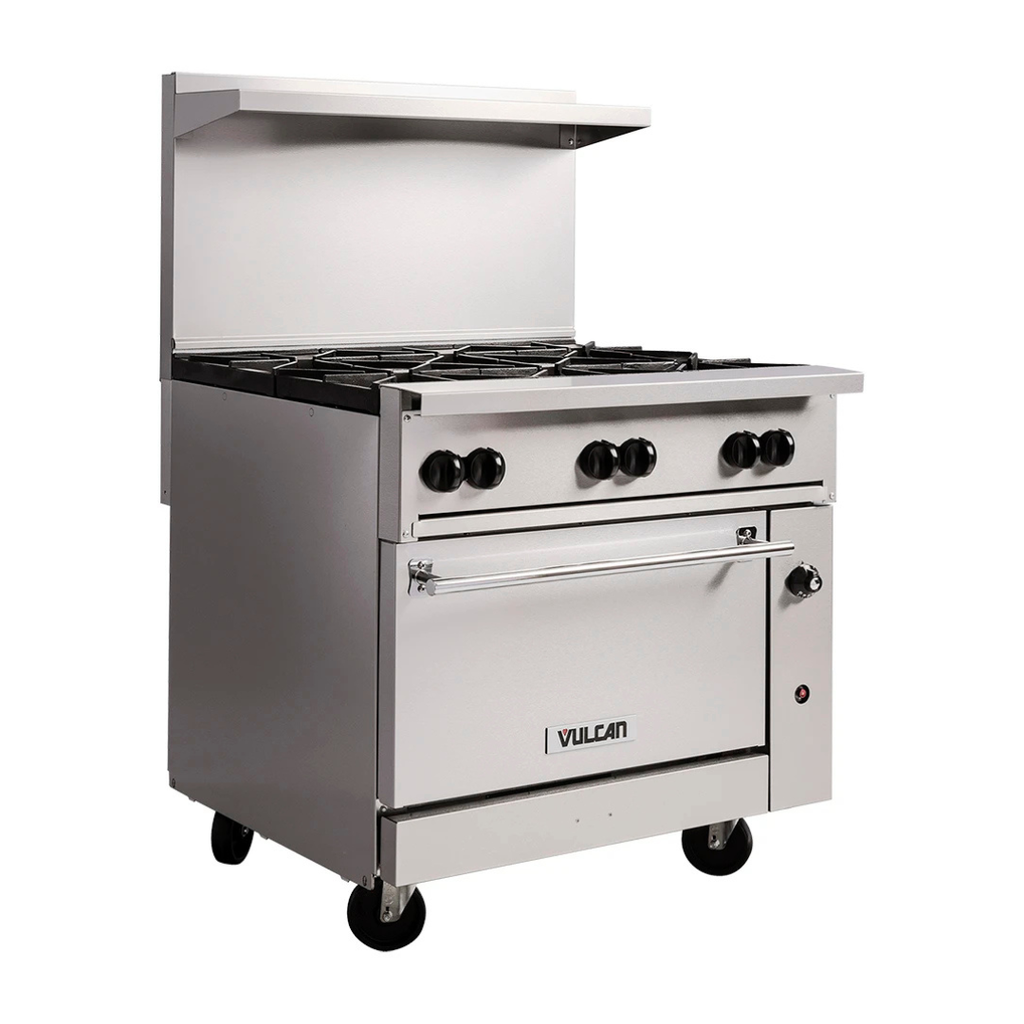[106069] Estufa 36" Gas Natural / Gas LP 6 Quemadores y Horno Convección 36C-6BN VULCAN