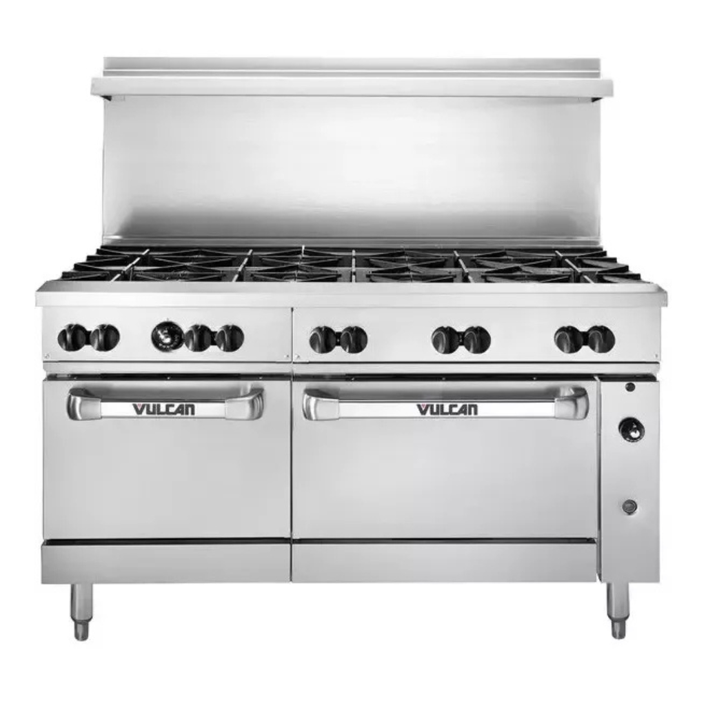 [106070] Estufa 60" Gas Natural / Gas LP 10 Quemadores y 2 Hornos Estándar 60SS-10BN VULCAN